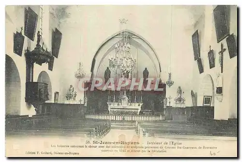 Ansichtskarte AK St Jean en Royans Interieur de l'Eglise