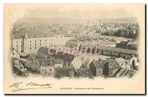 Cartes postales Evreux Quartier de Cavalerie Militaria