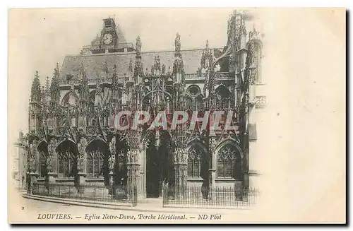 Cartes postales Louviers Eglise Notre Dame Porche Meridional