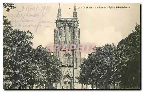 Ansichtskarte AK Carhaix  La Tour de l'Eglise Saint Tremeur