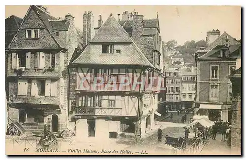 Cartes postales Morlaix Vieilles Maison Place des Halles