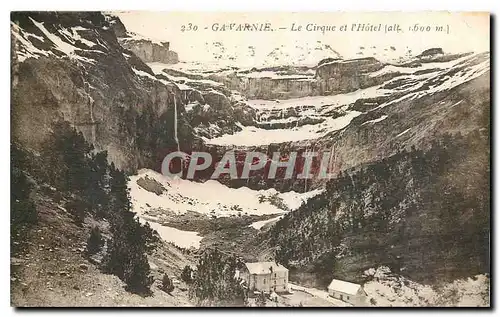 Cartes postales Gavarnie Le Cirque et l'Hotel