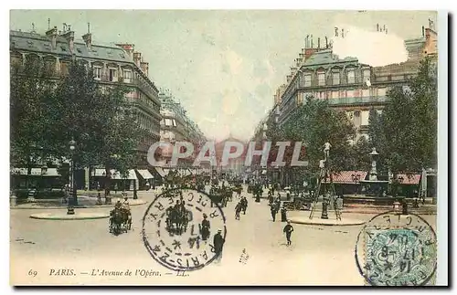 Cartes postales Paris l'Avenue de l'Opera