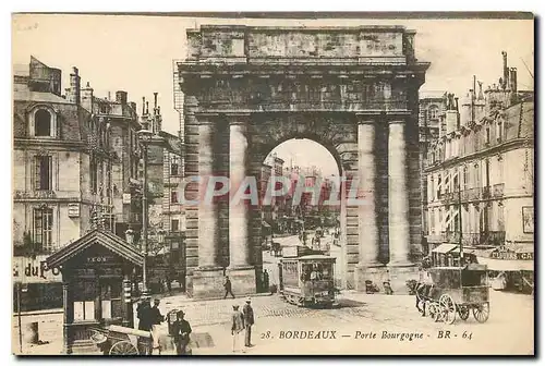 Cartes postales Bordeaux Porte Bourgogne Tramway