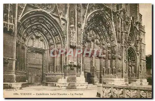 Ansichtskarte AK Vienne Cathedrale Saint Maurice Le Portail