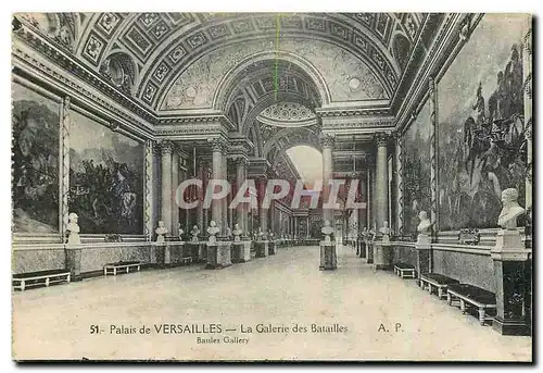 Cartes postales Palais de Versailles la Galerie des Batailles