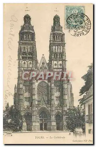 Cartes postales Tours La Cathedrale