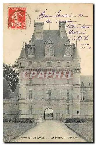 Cartes postales Chateau de Valencay Le Donjon