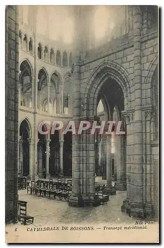 Cartes postales Cathedrale de Soissons Transept meridional