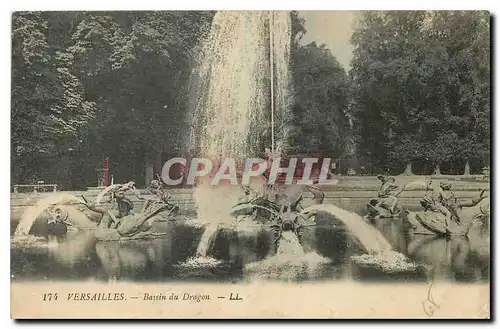 Cartes postales Versailles Bassin du Dragon