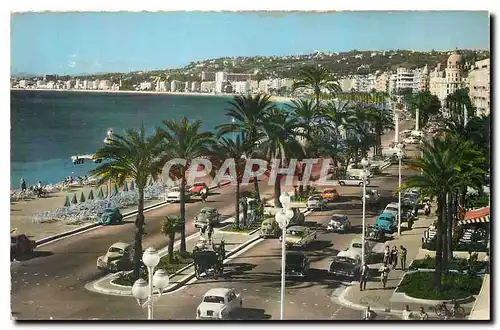 Moderne Karte Cote d'Azur Nice La Promenade des Anglais