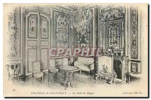 Ansichtskarte AK Chateau de Chantilly La Salle des Singes