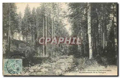 Ansichtskarte AK Environs de Gerardmer En descendant de la Vologne