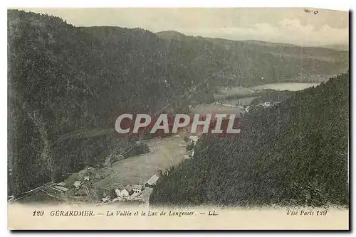 Cartes postales Gerardmer La Vallee et le Lac du Longemer