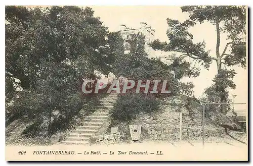 Ansichtskarte AK Fontainebleau La Foret La Tour Denecourt