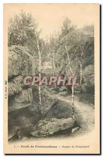 Cartes postales Foret de Fontainebleau Gorges de Franchard