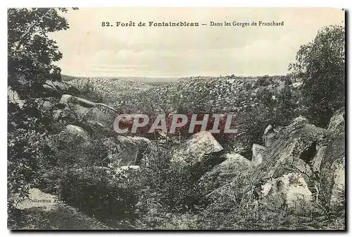 Cartes postales Foret de Fontainebleau Dans les Gorges de Franchard