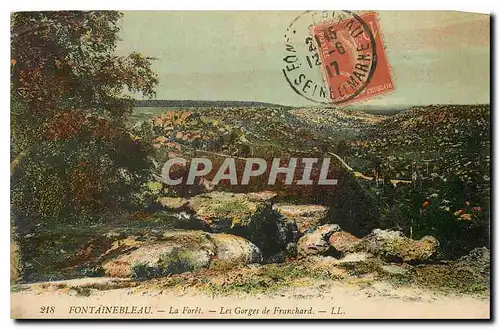 Cartes postales Foret de Fontainebleau La Foret Les Goregs de Franchard