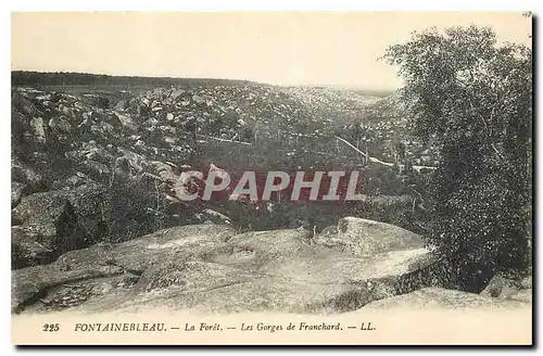 Ansichtskarte AK Fontainebleau La Foret Les Gorges de Franchard