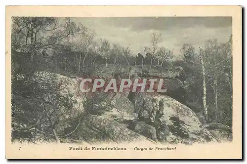 Cartes postales Foret de Fontainebleau Gorges de Franchard