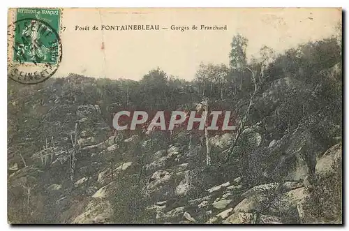 Ansichtskarte AK Foret de Fontainebleau Gorges de Franchard