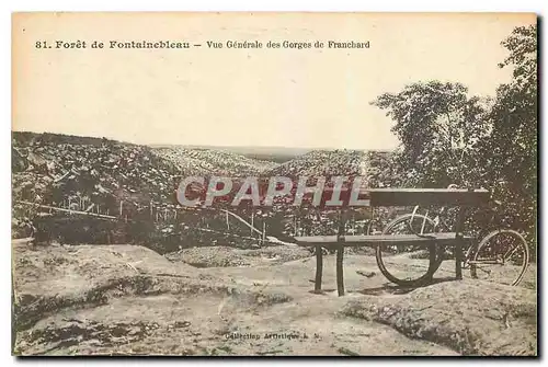 Ansichtskarte AK Foret de Fontainebleau Vue generale des Gorges de Franchard