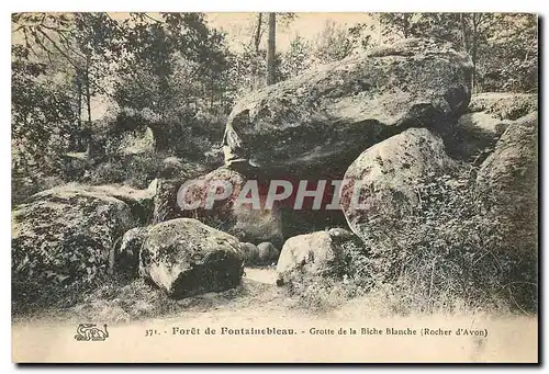 Cartes postales Foret de Fontainebleau Rocher d'Avon Mont Louis VII