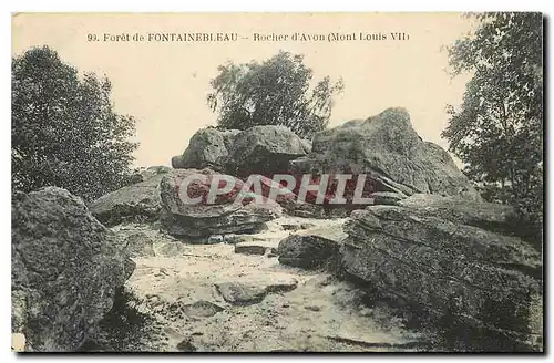 Cartes postales Fontainebleau La Foret Rochers