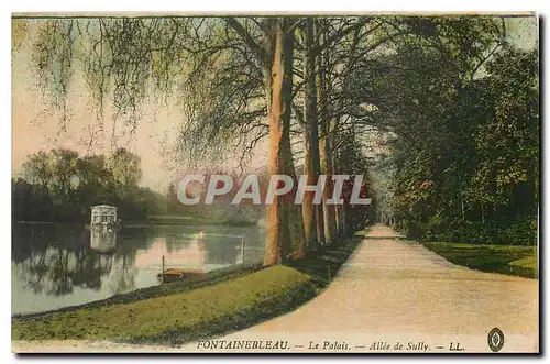 Cartes postales Fontainebleau Le Palais Allee de Sully