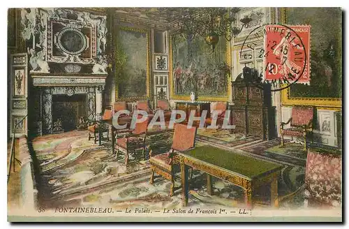 Cartes postales Fontainebleau Le Palais Le Salon de Francois I