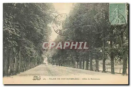 Cartes postales Palais de Fontainebleau Allee de Maintenon