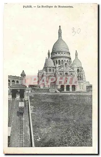 Cartes postales Paris La Basilique de Montmartre