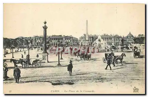 Cartes postales Paris La Place de la Concorde