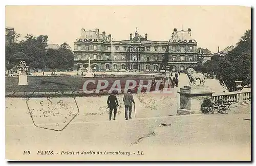 Ansichtskarte AK Paris Palais et Jardin du Luxembourg Lion