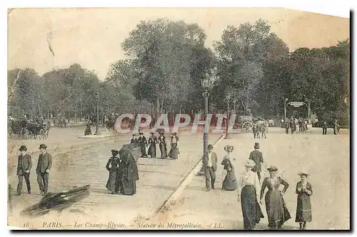 Cartes postales Paris Les Champs Elysees Station du Metropolitain Metro