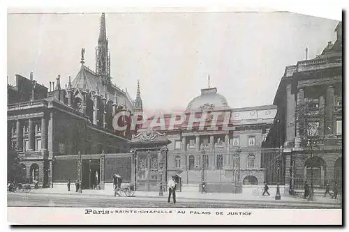 Cartes postales Paris Sainte Chapelle au Palais de Justice