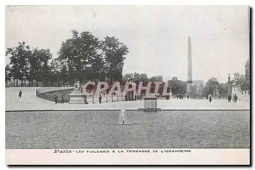 Ansichtskarte AK Paris Les Tuileries et la Terrasse de l'Orangerie