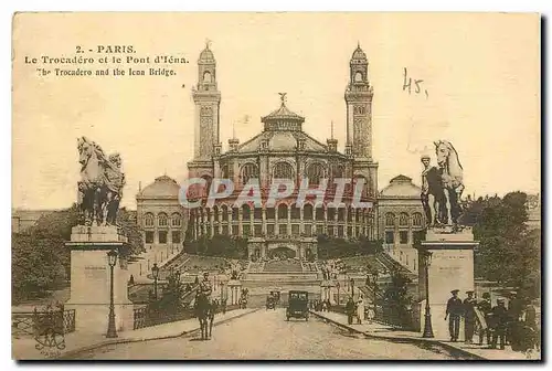 Ansichtskarte AK Paris Le Trocadero et le Pont d'Iena