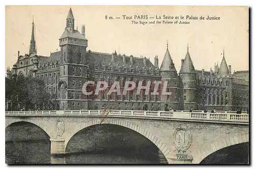 Ansichtskarte AK Tour Paris La Seine et le Palais de Justice