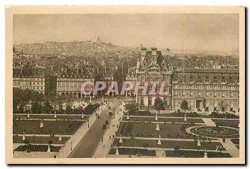 Ansichtskarte AK Paris Presrective sur les Jardins des Tuileries la Butte Montmartre et le Sacre Coeur