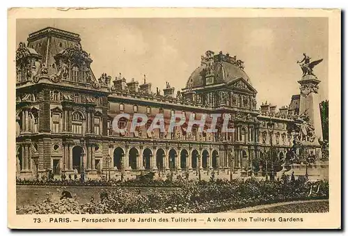 Cartes postales Paris Perspective sur le Jardin des Tuileurs