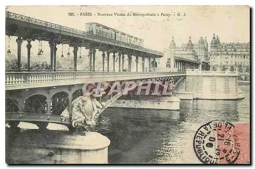 Cartes postales Paris Nouveau Viaduc de Metropolitain a Passy Metro