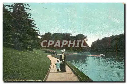 Ansichtskarte AK Bois du Boulogne Autour du lac Interieur