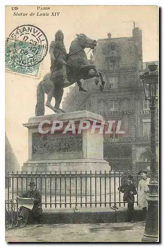 Cartes postales Paris Statue de Louis XIV