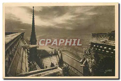 Ansichtskarte AK Paris Notre Dame de Paris Perspective sur la Seine prise des Tours de Notre Dame cote Est