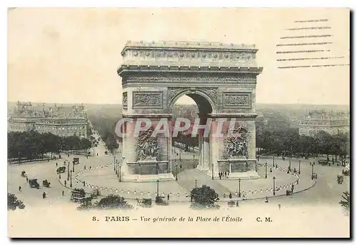 Cartes postales Paris Vue generale de la Place de l'Etoile