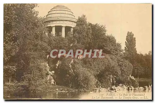 Cartes postales Paris Le Bois de Vincennes Le Lac Daumesnil Le Temple Grec