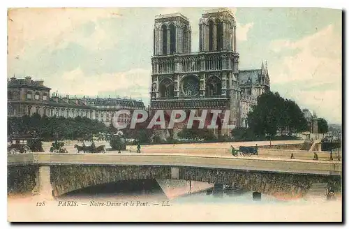 Ansichtskarte AK Paris Notre Dame et le Pont