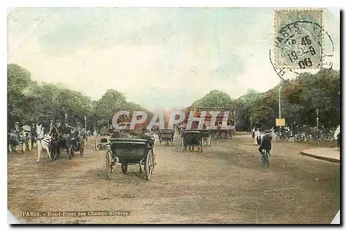 Ansichtskarte AK Paris Rond Point des Champs Riyneen