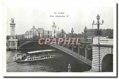 Cartes postales Paris Pont Alexandre III